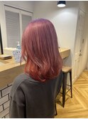 フラミンゴピンク × パステルピンク