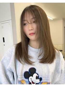 サンド 鹿児島中央(sand) @sei___sandレイヤーカット/ミルクティーベージュ/鹿児島中央駅