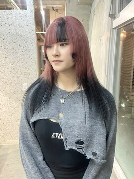 ラニヘアサロン(lani hair salon) ピンク×ポイントブラック