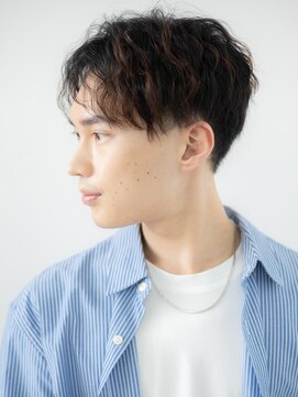 グルーミングサロン バーバー キャッスル 北浦和西口(Grooming salon Barber Castle) センターパートで爽やかグレージュカラーラフマッシュE北浦和