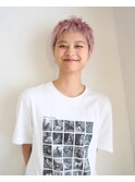 笑顔溢れるベリーショート/ピンクベージュ/女性ベリーショート