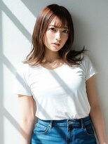 ファクトリーファイブ(Factory5)&nbsp;小顔ボブミディアムベージュ20代30代40代くびれミディ韓国ヘア