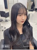 吉岡Style/艶髪/黒染め使用なしオフブラックカラー/韓国風