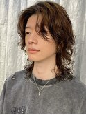 【ステップボーンカット】ミディアムウルフパーマ