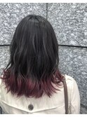 裾カラーがおしゃれ