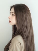 エダ 鎌倉(edA.) 小顔ロング＃髪質改善＃白髪ぼかし＃鎌倉＃40代＃グレージュ