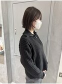 YOKE 切りっぱなしボブレイヤーボブ髪質改善アッシュグレージュ