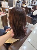 ピンクブラウン ブリーチなし 西村ひより