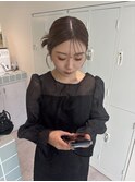 個性派ヘアセット/カチモリ/タイトヘア/韓国/前髪