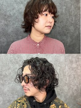 ブリック(brique)の写真/ナチュラルな動きからしっかりカールまで◎自宅でも扱いやすさ抜群スタイルでメンズパーマもリピート多数！