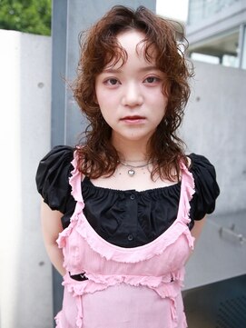 ダンボ(DUMBO) 【sayaca】ウルフパーマレイヤーパーマ顔周りスパイラルパーマ