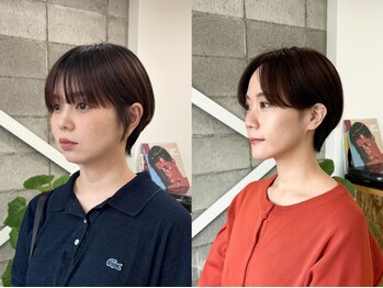 バイ(by)の写真/髪質やご要望に合わせて細部までこだわったあなただけのショートスタイルに。ショートに挑戦してみたい方も