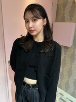 アクシス 栄店(`AXIS)&nbsp;馬渕ミルクティーブロンド/ダークブルー/デジタルパーマ/栄