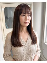 零秒女髪 千里丘店&nbsp;髪質改善でつくる上品な艶ロングストレート艶髪美髪艶カラー艶感