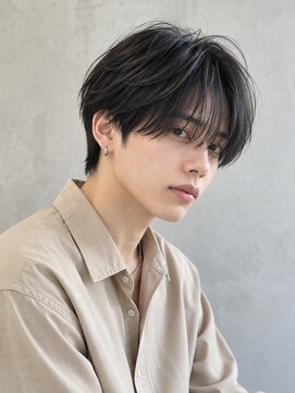 ベル 新宿(Belle) 毛流れマッシュシースルーマッシュ毛流れパーマ曲がる縮毛矯正