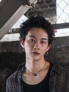 chica men's アクティブショート×ピンパーマ