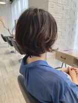 アーロン(aaron)&nbsp;【サロンスタイル】ナチュラルパーマで揺れるショートボブ。