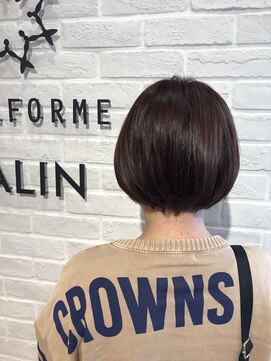 ビューティー エールフォルム 浜松有玉店(BEAUTY YELLFORME) 透明感ピンク×丸みショートボブ