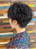 【吉祥寺駅】ショートヘア/パーマ/シースルーバング