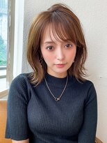 アフロート ディル(AFLOAT D'L)&nbsp;20代30代40代小顔外ハネミディアムひし形シルエットくびれミディ