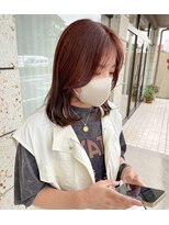 シンス(Since)&nbsp;大人な 顔周りデザイン と ピンクオレンジの 暖色欲張りカラー