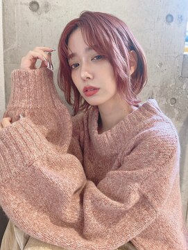 ルービック(Rubik's) ニュアンス外ハネ大人ウルフボブ×暖色おしゃれカラー