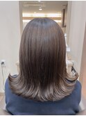 【Rire尚平】外ハネミディアム★グレーアッシュ