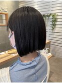 切りっぱなしボブ/小顔カット/似合わせカット/ショート