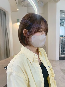 フィルムス 柏(FILMS) 暗めカラー/ショートボブ/マロンベージュ/くすみベージュ/柏