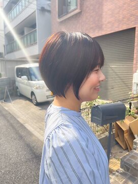 ロンドエニカ 大宮(Lond enika) lond惇平　大人ガーリーショートグレージュカラープリカール