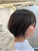簡単セットのショートボブ