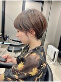 30代40代50代耳かけショート前髪なしハンサムショートカット4968