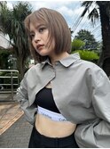 【KEITA】この透明感の虜☆ホワイトベージュ☆ハイトーンボブ