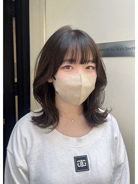 シェノン バイ アランスミシー 表参道(CHAINON by Alan smithee) くびれヘア/オリーブブラウン