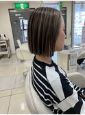 アンブレラバレイヤージュ 白髪ぼかし