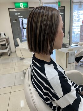 ショコララテ アンブレラバレイヤージュ 白髪ぼかし