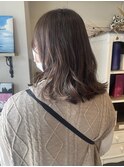 透け感ベージュカラー/ベージュからー¥ハイライト/ブリーチ