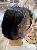 ミルクティーベージュダブルカラーインナーカラーケアブリーチ