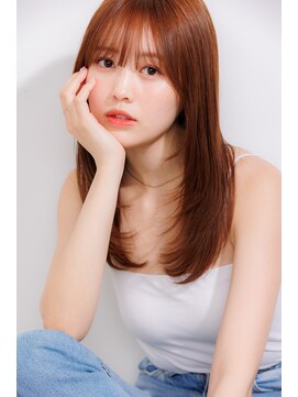 リュンヌ 門前仲町(lune) 切りっぱなしボブハイライトベージュカラーショートレイヤーロブ