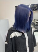 ネイビーブルーボブ