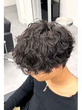 シャドウパーマ×無造作×韓国ヘア