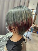 ショートレイヤー×エンドカラー