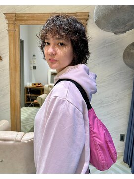 ファルファラ(farfara) 【farfara】ショートデザインパーマ(問屋町テラス)大島結衣
