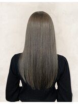 ヘアーズファイン(hair's fine) ストレート♪髪質改善カラー大人可愛いアッシュグレージュロング