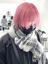 ココ 原宿(KOKO)&nbsp;ピンク黒髪小顔クラゲヘアーオリーブグレーココアベージュ
