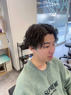 メンズサロン キング 梅田店(Men’s salon K!ng) 波巻きツイストスパイラルパーマ/フェザーパーマ/眉毛/メンズ