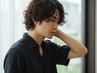 《メンズ》カット+パーマ+眉毛カット+炭酸クレンジングスパ5分
