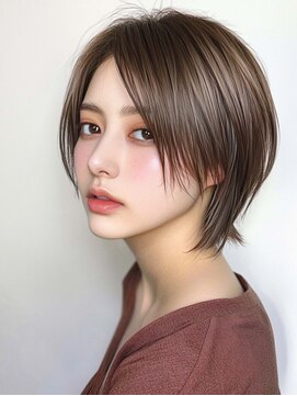 クシュ 所沢西口プロぺ通り(kusyu... ) シャギーカットチャンモリパーマインナーグリーン30代40代50代