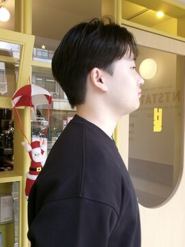 ヒントステーション フォーメンズ(HINTSTATION for Men's) 〈浅草 半個室〉 センターパート/ナチュラル