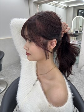 ロンド マーレ 天神大名店(Lond mare) 黒髪/オリーブグレー/小顔/ココアベージュ/レイヤーカット